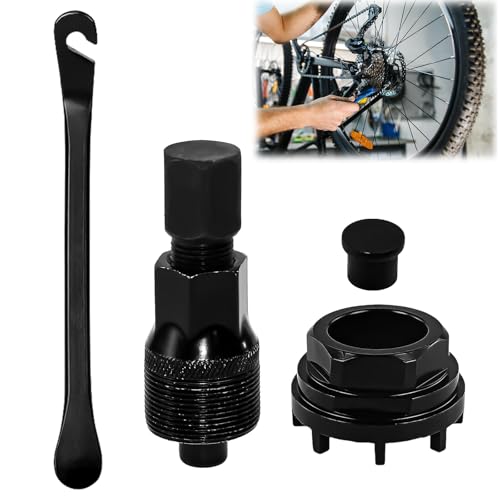 Huucozn Kurbelabzieher Fahrrad Lockring Tool Tretlager Werkzeug mit 1 Satz Kurbel Entferner Fahrrad Kurbel Kurbelarm Abzieher Kompakter Kurbel-Abzieher Kurbelscheibe Werkzeug für Viele Fahrradtypen von Huucozn