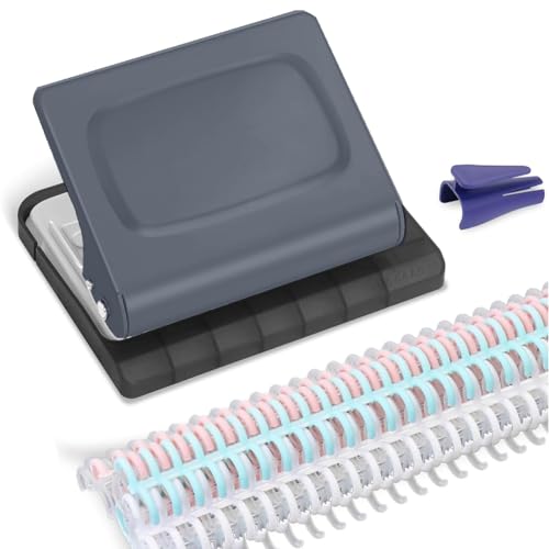Huudngeje 10 Multi-Farben-Bindemittel-Ringe mit 10 Loch-Loch-Bindungsmaschine für Planer, 30 Löcher auf A4,20 Löcher auf A5 Huudngeje 10 Multi-Farben-Bindemittel-Ringe mit 10 Loch-Loch-Bindungsmaschine für Planer, 30 Löcher auf A4,20 Löcher auf A5 von Huudngeje