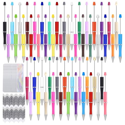 Huudngeje 150-Teiliges DIY-Stifteset mit Perlen, Mehrfarbig, Kugelschreiber zum Selbermachen, mit Minen und für Schüler und Jugendliche Huudngeje 150-Teiliges DIY-Stifteset mit Perlen, Mehrfarbig, Kugelschreiber zum Selbermachen, mit Minen und für Schüler und Jugendliche von Huudngeje