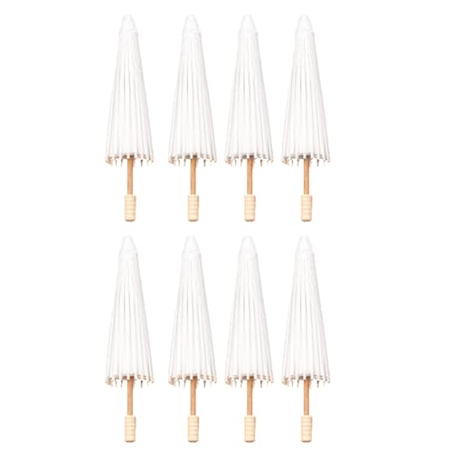 Huudngeje 8 Stück Papier-Sonnenschirme für Hochzeiten, Geschenke, 30 cm, Bambus-Schirme für Tischdekorationen bei Brautpartys, Foto-Requisiten Huudngeje 8 Stück Papier-Sonnenschirme für Hochzeiten, Geschenke, 30 cm, Bambus-Schirme für Tischdekorationen bei Brautpartys, Foto-Requisiten von Huudngeje