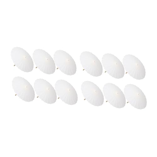 Huudngeje Für Hochzeitsbrautparty -, 12 Stcs 23,7 Weißes Papierschirme DIY Oiled Paper Parasole Photography Requisiten Huudngeje Für Hochzeitsbrautparty -, 12 Stcs 23,7 Weißes Papierschirme DIY Oiled Paper Parasole Photography Requisiten von Huudngeje