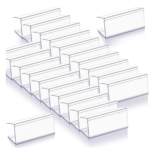 Huudngeje Holzregal -Etikettenhalter 100 Stcs Klare Plastikpreisschilder 2.4 in L X 1 in H für Bücherregale, Holzregalschilder Huudngeje Holzregal -Etikettenhalter 100 Stcs Klare Plastikpreisschilder 2.4 in L X 1 in H für Bücherregale, Holzregalschilder von Huudngeje