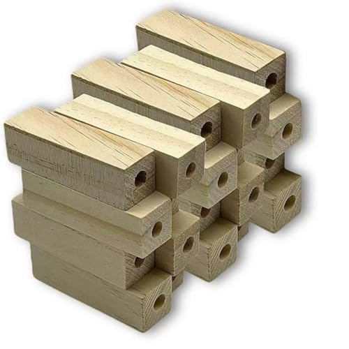 Huudngeje Kurzer Vorgeborener Stiftblanks, 20-Teiliger Holzset, 2,5 X 0,75 X 0,75, 7mm Standard-Fit-Loch Huudngeje Kurzer Vorgeborener Stiftblanks, 20-Teiliger Holzset, 2,5 X 0,75 X 0,75, 7mm Standard-Fit-Loch von Huudngeje