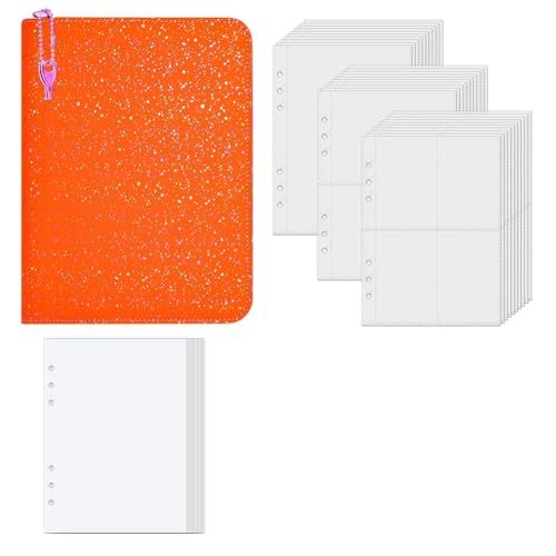 Huudngeje Sammeln Album Sticker Buch A5 Holographischer Hardcover -Aufkleber -Organizer Binder Wiederverwendbares Speicherbuch mit 30 Seiten Orange Huudngeje Sammeln Album Sticker Buch A5 Holographischer Hardcover -Aufkleber -Organizer Binder Wiederverwendbares Speicherbuch mit 30 Seiten Orange von Huudngeje