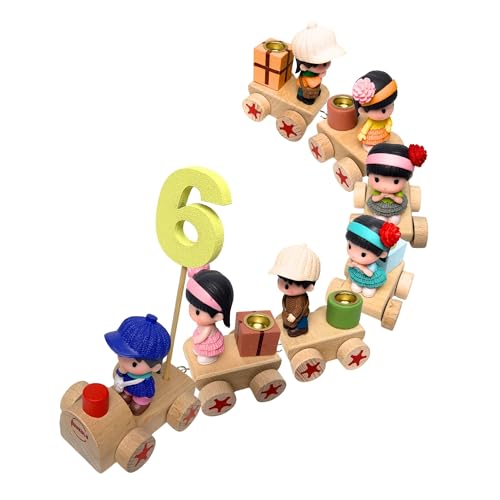 Huukulu Geburtstagszug, Geburtstagskranz Kerzen, Geburtstagsgeschenk, Geburtstagsteller, Geburtstagsring, Geburtstagsfeiern (ohne Kerzen) von Huukulu