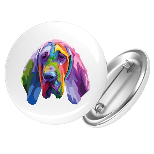 Huuraa Ansteckbutton Bloodhound Colorful Geschenk Größe 59mm Bloodhound Accessoire Huuraa Ansteckbutton Bloodhound Colorful Geschenk Größe 59mm Bloodhound Accessoire von Huuraa