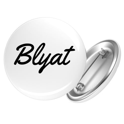 Huuraa Ansteckbutton Blyat russisch Schriftzug Geschenk Größe 59mm Anstecker Blyat Accessoire Huuraa Ansteckbutton Blyat russisch Schriftzug Geschenk Größe 59mm Anstecker Blyat Accessoire von Huuraa