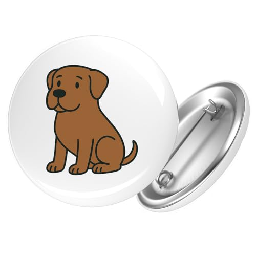 Huuraa Ansteckbutton Boerboel Comic Boeri Geschenk Größe 59mm Boerboel Accessoire von Huuraa