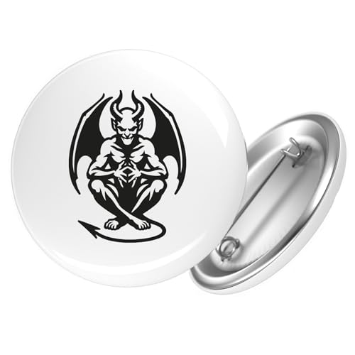Huuraa Ansteckbutton Dämon Fabelwesen Geschenk Größe 59mm Dämon Accessoire Huuraa Ansteckbutton Dämon Fabelwesen Geschenk Größe 59mm Dämon Accessoire von Huuraa