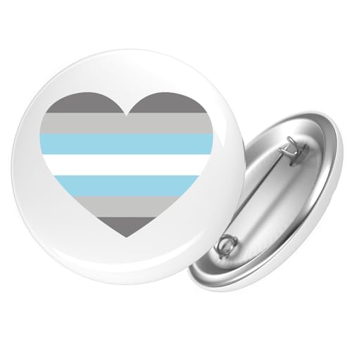 Huuraa Ansteckbutton Demiboy Pride Flagge LGBTQ Herz Geschenk Größe 59mm Demiboy Pride Flagge Accessoire Huuraa Ansteckbutton Demiboy Pride Flagge LGBTQ Herz Geschenk Größe 59mm Demiboy Pride Flagge Accessoire von Huuraa