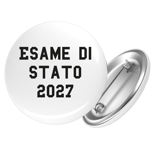 Huuraa Ansteckbutton Esame di Stato 2027 Abschluss Italien Geschenk Größe 59mm Anstecker Esame di Stato 2027 Accessoire von Huuraa