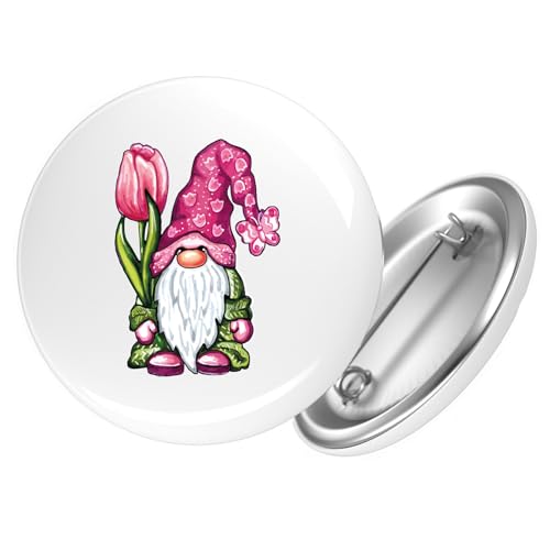 Huuraa Ansteckbutton Gnom Fabelwesen Geschenk Größe 59mm Gnom Accessoire von Huuraa