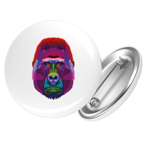 Huuraa Ansteckbutton Gorilla Colorful Geschenk Größe 59mm Gorilla Accessoire Huuraa Ansteckbutton Gorilla Colorful Geschenk Größe 59mm Gorilla Accessoire von Huuraa