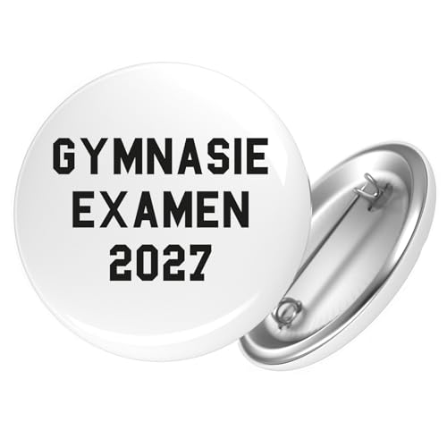 Huuraa Ansteckbutton Gymnasieexamen 2027 Abschluss Schweden Geschenk Größe 59mm Anstecker Gymnasieexamen 2027 Accessoire von Huuraa