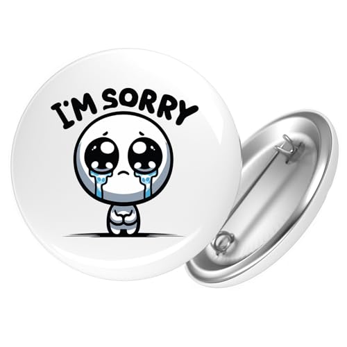 Huuraa Ansteckbutton I'm sorry weinendes Männchen Geschenk Größe 59mm I'm sorry Accessoire Huuraa Ansteckbutton I'm sorry weinendes Männchen Geschenk Größe 59mm I'm sorry Accessoire von Huuraa