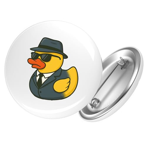 Huuraa Ansteckbutton Quietscheente Agent Gummiente Spion Geschenk Größe 59mm Quietscheente Agent Accessoire Huuraa Ansteckbutton Quietscheente Agent Gummiente Spion Geschenk Größe 59mm Quietscheente Agent Accessoire von Huuraa