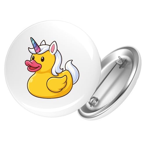 Huuraa Ansteckbutton Quietscheente Einhorn Gummiente Unicorn Geschenk Größe 59mm Quietscheente Einhorn Accessoire Huuraa Ansteckbutton Quietscheente Einhorn Gummiente Unicorn Geschenk Größe 59mm Quietscheente Einhorn Accessoire von Huuraa