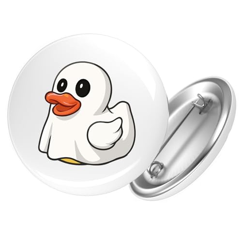 Huuraa Ansteckbutton Quietscheente Geist Gummiente Halloween Geschenk Größe 59mm Quietscheente Geist Accessoire Huuraa Ansteckbutton Quietscheente Geist Gummiente Halloween Geschenk Größe 59mm Quietscheente Geist Accessoire von Huuraa