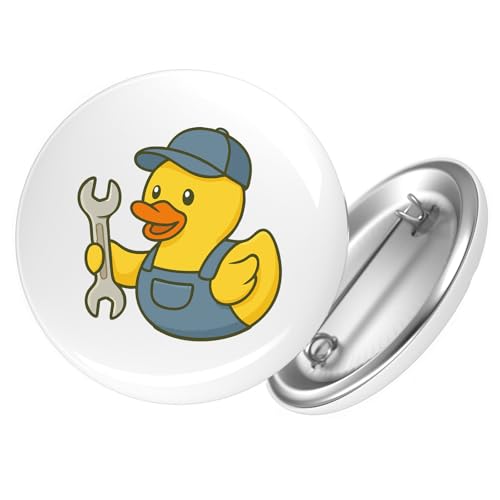 Huuraa Ansteckbutton Quietscheente Kfz-Mechatronik Comic Gummiente Geschenk Größe 59mm Quietscheente Kfz-Mechatronik Accessoire Huuraa Ansteckbutton Quietscheente Kfz-Mechatronik Comic Gummiente Geschenk Größe 59mm Quietscheente Kfz-Mechatronik Accessoire von Huuraa