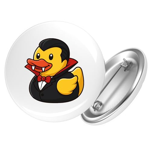 Huuraa Ansteckbutton Quietscheente Vampir Gummiente Blutsauger Geschenk Größe 59mm Quietscheente Vampir Accessoire Huuraa Ansteckbutton Quietscheente Vampir Gummiente Blutsauger Geschenk Größe 59mm Quietscheente Vampir Accessoire von Huuraa
