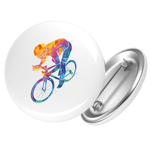 Huuraa Ansteckbutton Radsport bunte Silhouette Geschenk Größe 59mm Radsport Accessoire Huuraa Ansteckbutton Radsport bunte Silhouette Geschenk Größe 59mm Radsport Accessoire von Huuraa