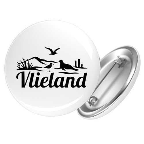 Huuraa Ansteckbutton Vlieland Niederlande Geschenk Größe 59mm Vlieland Accessoire Huuraa Ansteckbutton Vlieland Niederlande Geschenk Größe 59mm Vlieland Accessoire von Huuraa