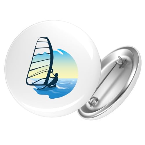 Huuraa Ansteckbutton Windsurfer Surfen Geschenk Größe 59mm Windsurfer Accessoire Huuraa Ansteckbutton Windsurfer Surfen Geschenk Größe 59mm Windsurfer Accessoire von Huuraa