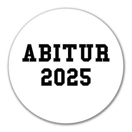Huuraa Aufkleber Abitur 2025 ABI Geschenk 10cm Sticker Abitur 2025 Geschenkidee von Huuraa