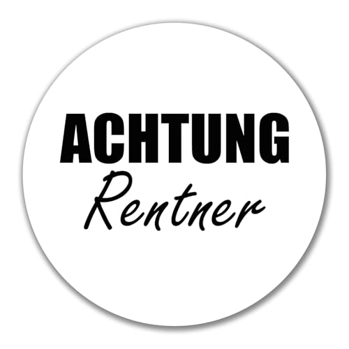 Huuraa Aufkleber Achtung Rentner Schriftzug Geschenk 10cm Sticker Achtung Rentner Geschenkidee Huuraa Aufkleber Achtung Rentner Schriftzug Geschenk 10cm Sticker Achtung Rentner Geschenkidee von Huuraa