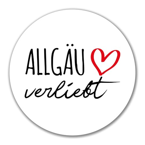 Huuraa Aufkleber Allgäu verliebt Geschenk 10cm Sticker Allgäu Geschenkidee von Huuraa