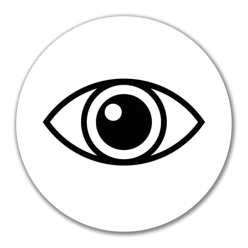 Huuraa Aufkleber Auge Eye Geschenk 10cm Sticker Auge Geschenkidee von Huuraa