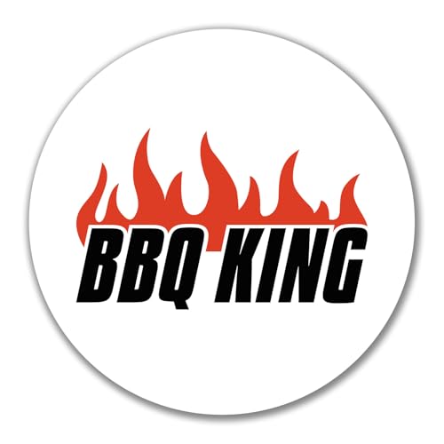 Huuraa Aufkleber BBQ King Flammen Geschenk 10cm Sticker BBQ King Geschenkidee Huuraa Aufkleber BBQ King Flammen Geschenk 10cm Sticker BBQ King Geschenkidee von Huuraa