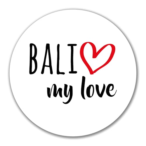 Huuraa Aufkleber Bali my love Geschenk 10cm Sticker Bali Geschenkidee von Huuraa