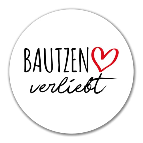 Huuraa Aufkleber Bautzen verliebt Geschenk 10cm Sticker Bautzen Geschenkidee von Huuraa
