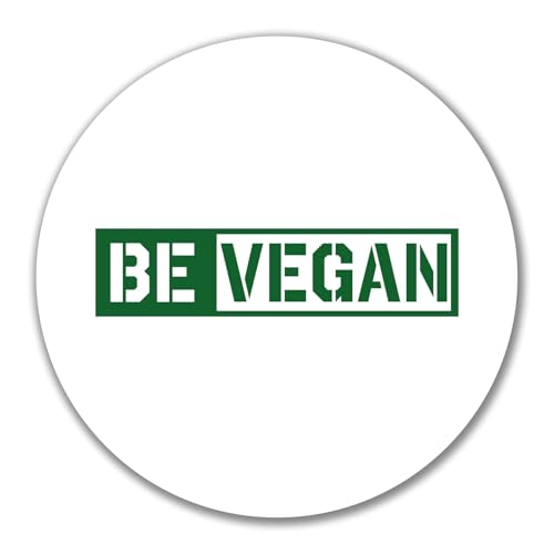 Huuraa Aufkleber Be Vegan Modern Geschenk 10cm Sticker Be Vegan Geschenkidee von Huuraa