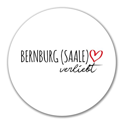 Huuraa Aufkleber Bernburg (Saale) verliebt Geschenk 10cm Sticker Bernburg (Saale) Geschenkidee von Huuraa