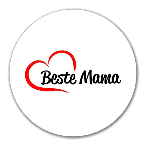 Huuraa Aufkleber Beste Mama Herz Geschenk 10cm Sticker Beste Mama Geschenkidee von Huuraa