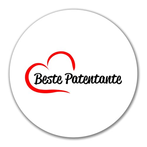 Huuraa Aufkleber Beste Patentante Herz Geschenk 10cm Sticker Beste Patentante Geschenkidee von Huuraa