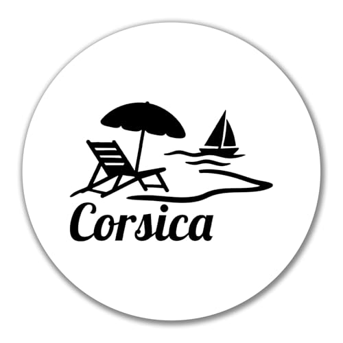 Huuraa Aufkleber Corsica Frankreich Geschenk 10cm Sticker Corsica Geschenkidee von Huuraa