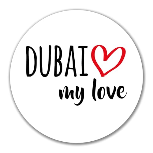 Huuraa Aufkleber Dubai my love Geschenk 10cm Sticker Dubai Geschenkidee von Huuraa