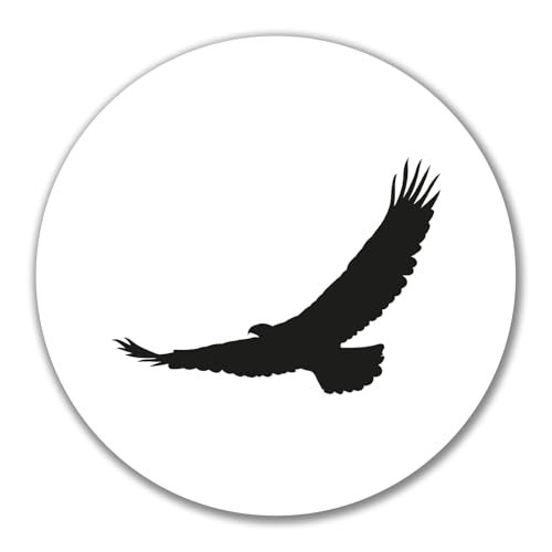 Huuraa Aufkleber Eagle Silhouette Adler Geschenk 10cm Sticker Eagle Silhouette Geschenkidee von Huuraa