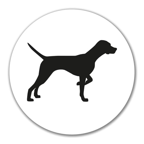 Huuraa Aufkleber English Pointer Silhouette Geschenk 10cm Sticker English Pointer Geschenkidee von Huuraa