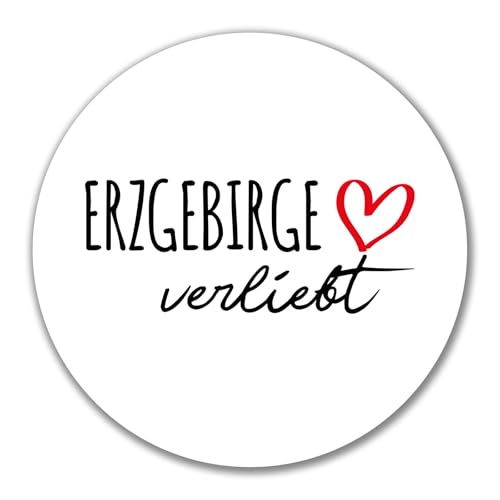 Huuraa Aufkleber Erzgebirge verliebt Geschenk 10cm Sticker Erzgebirge Geschenkidee von Huuraa