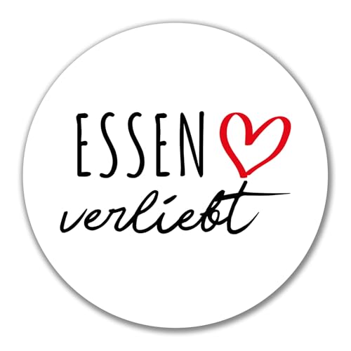Huuraa Aufkleber Essen verliebt Geschenk 10cm Sticker Essen Geschenkidee von Huuraa