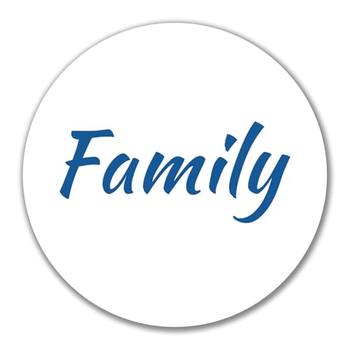 Huuraa Aufkleber Family Schriftzug Geschenk 10cm Sticker Family Geschenkidee von Huuraa