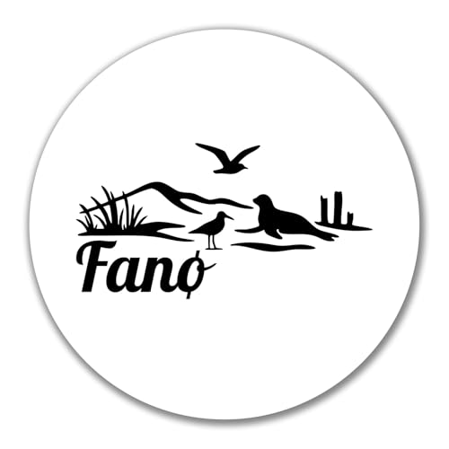 Huuraa Aufkleber Fanø Dänemark Geschenk 10cm Sticker Fanø Geschenkidee von Huuraa