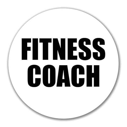 Huuraa Aufkleber Fitness Coach Training Geschenk 10cm Sticker Fitness Coach Geschenkidee von Huuraa