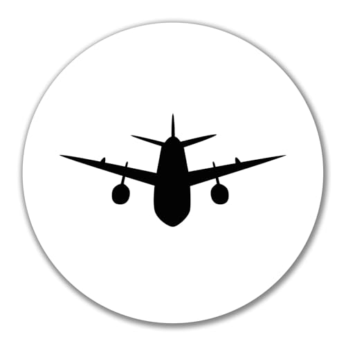 Huuraa Aufkleber Flugzeug Flieger Geschenk 10cm Sticker Flugzeug Geschenkidee von Huuraa