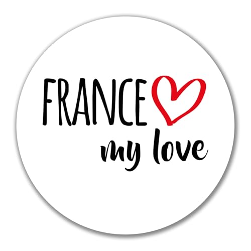 Huuraa Aufkleber France my love Geschenk 10cm Sticker France Geschenkidee von Huuraa