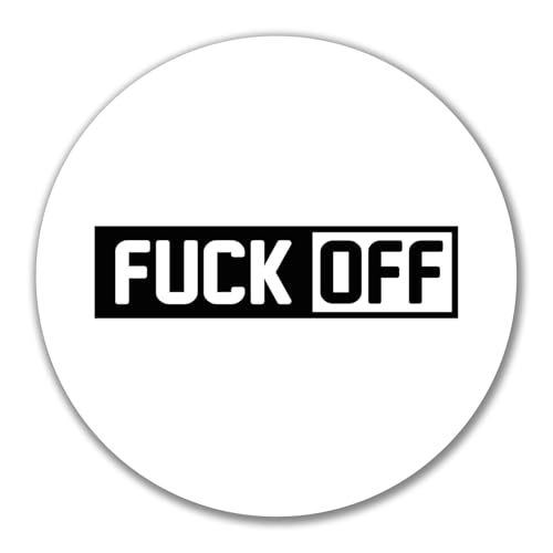 Huuraa Aufkleber Fuck Off Schriftzug Geschenk 10cm Sticker Fuck Off Geschenkidee von Huuraa